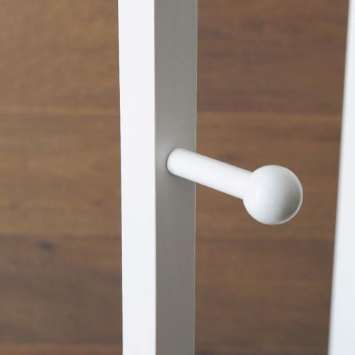  Mirrors Floor Dressing Coat Rack Wooden Fitting Full-Length Moving Floor Without Border 360 ° Rotation (Color : White, Size : 168.54530cm)