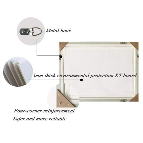  Mirrors Makeup European Bathroom Wall-Mounted Bathroom Toilet Bathroom Toilet American Makeup (Color : White, Size : 5070cm)