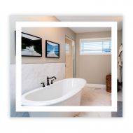 Mirrors & Marble LED Front-Lighted Bathroom Vanity Mirror: 40 Wide x 36 Tall - Commercial Grade - Rectangular - Wall-Mounted