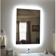 Mirrors and Marble LED Side-Lighted Bathroom Vanity Mirror: 32 Wide x 48 Tall - Commercial Grade - Rectangular - Wall-Mounted