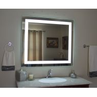 Mirrors and Marble LED Front-Lighted Bathroom Vanity Mirror: 44 Wide x 36 Tall - Commercial Grade - Rectangular - Wall-Mounted