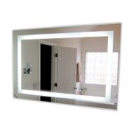 Mirrors and Marble LED Front-Lighted Bathroom Vanity Mirror: 60 Wide x 40 Tall - Commercial Grade - Rectangular - Wall-Mounted