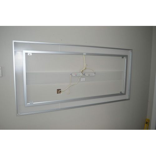  Mirrors and Marble LED Front-Lighted Bathroom Vanity Mirror: 60 Wide x 36 Tall - Commercial Grade - Rectangular - Wall-Mounted