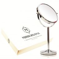 Mirrorvana 7-Inch Magnifying Makeup Mirror ~ Double Sided Vanity Tabletop Mirror w/ 1x & 10x Close Up Magnification
