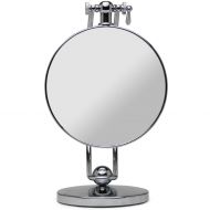 Mirrorvana 360° Height Adjustable Magnifying Makeup Mirror ~ Double Sided 7x/1x Magnified ~ 7-Inch Diameter, 11-Inch Height