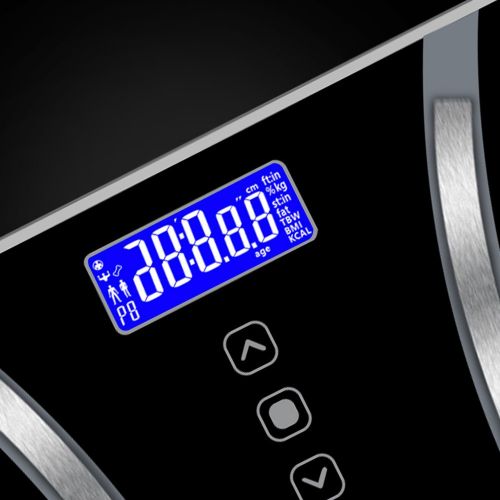  Misaky Sport Misaky Accurate Body Bathroom Fat Scale Display Seven Ttems of Data 180KG/400 Pounds (Black)