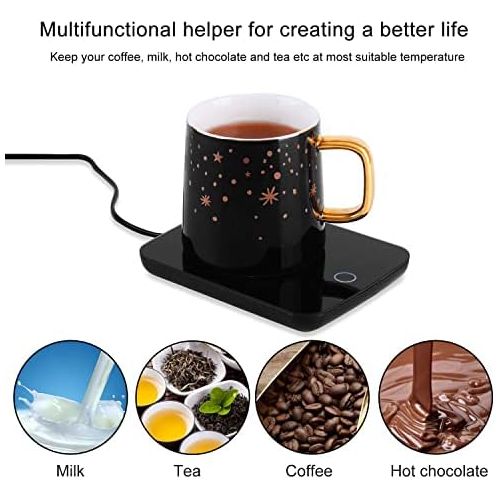  [아마존베스트]Misby Coffee Cup Warmer for Desk with Auto Shut Off,Coffee Mug Warmer for Desk Office Home