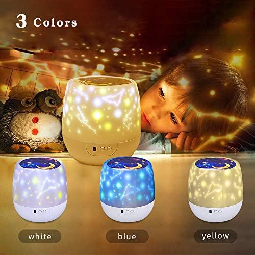  misognare Star Night Light Universe Projector Lamp for Kids with 5 Sets of Projector Film