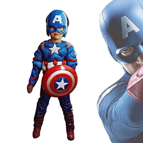  할로윈 용품Miss Chen Captain America Classic Muscle Costume