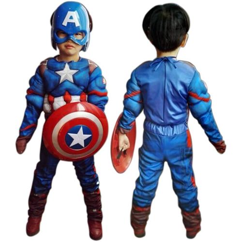  할로윈 용품Miss Chen Captain America Classic Muscle Costume