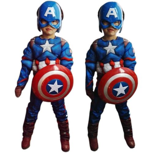  할로윈 용품Miss Chen Captain America Classic Muscle Costume