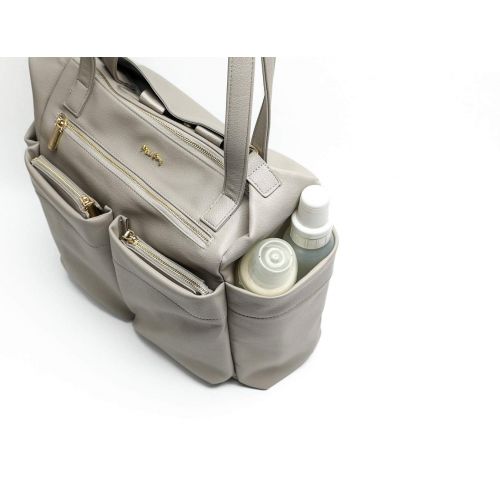  Miss fong Leather Diaper Bag Backpack by Miss Fong, Baby Bag, Diaper Bag Tote with Changing Pad, in Bag...