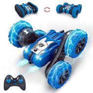 MissCat RC Cars Remote Control Car, RC Stunt Car for Kids 4WD 2.4Ghz Truck & Wheels Convert Interchange 2 in 1 360° Flips Vehicle Outdoor Car Toy for Age 8-12 Gift for Boys Girls