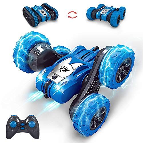  MissCat RC Cars Remote Control Car, RC Stunt Car for Kids 4WD 2.4Ghz Truck & Wheels Convert Interchange 2 in 1 360° Flips Vehicle Outdoor Car Toy for Age 8-12 Gift for Boys Girls