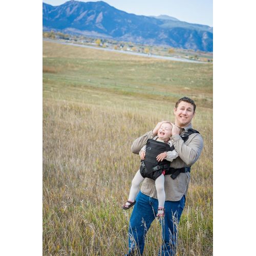  Mens Baby Carrier - Front -for Dads - by Mission Critical - Black