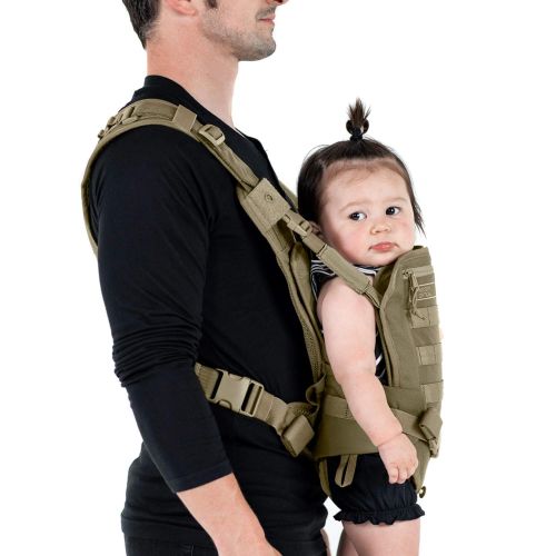  Mens Baby Carrier - Front -for Dads - by Mission Critical - Coyote