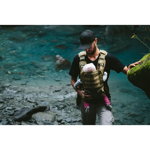  Mens Baby Carrier - Front -for Dads - by Mission Critical - Coyote