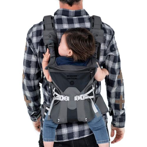  Mission Critical Baby Carrier - System 02 - Baby Carrier for Men - Front & Back Carrier (Anthracite)