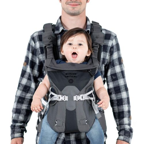  Mission Critical Baby Carrier - System 02 - Baby Carrier for Men - Front & Back Carrier (Anthracite)