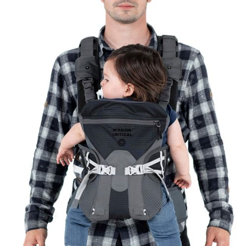  Mission Critical Baby Carrier - System 02 - Baby Carrier for Men - Front & Back Carrier (Anthracite)