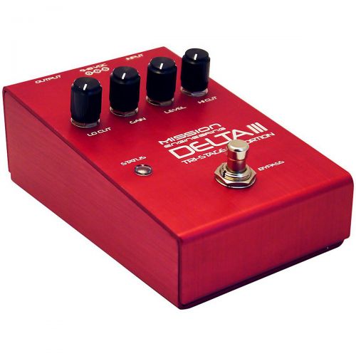  Mission Engineering},description:The Mission Delta III is a flexible distortion pedal capable of a wide range of tones from boost, through TS style overdrive to fuzz. Delta III fea