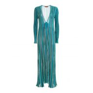 Missoni Striped viscose blend maxi cardigan