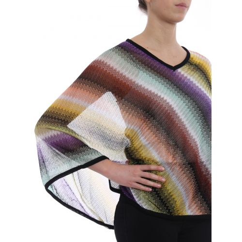  Missoni Wave patterned lightweight poncho