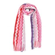 Missoni Wave pattern viscose knit scarf