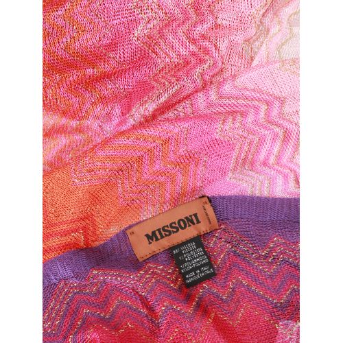  Missoni Glowing chevron fringed scarf