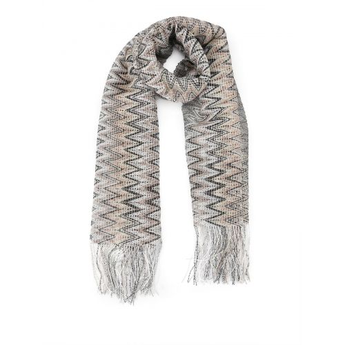  Missoni See-through two-tone chevron scarf