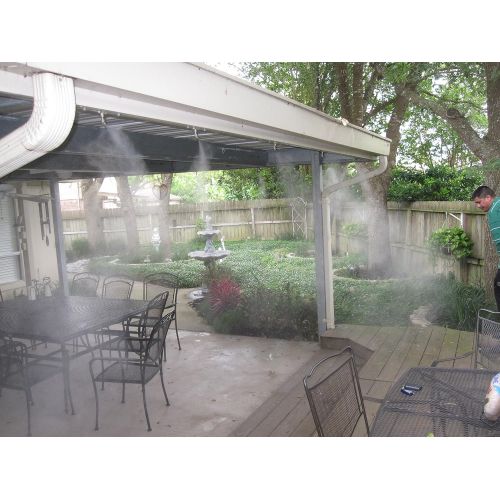  Mistcooling System--35 Nozzle Patio Cooling System-easy to Install-brassstainless Steel Nozzle Misting Kit for Outdoor Cooling