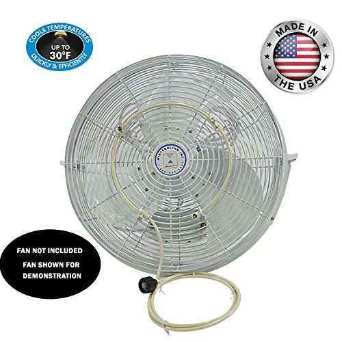  Mistcooling Outdoor Low Pressure Fan Mist Kit, 25-Inch - 8 Brass  Stainless Steel Nozzles