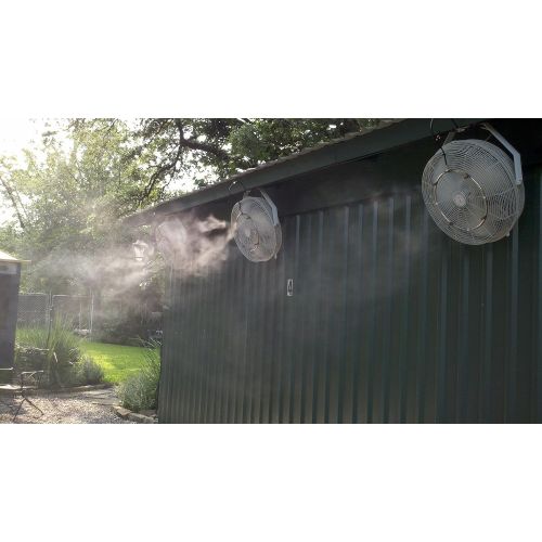  Mistcooling Outdoor Low Pressure Fan Mist Kit, 25-Inch - 8 Brass  Stainless Steel Nozzles