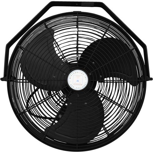  Mistcooling Outdoor Fan - Industrial Fans - 18, 24 and 30 Inch Fans (24 Inch Oscillating - Black)