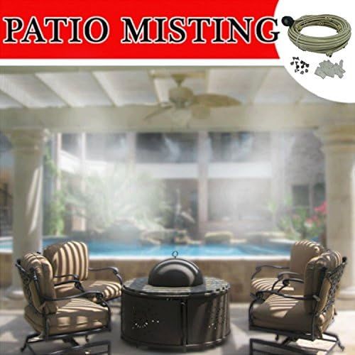  Mistcooling - Patio Misting Kit Assembly - Make Your own Misting System (36Ft-8 Nozzles)