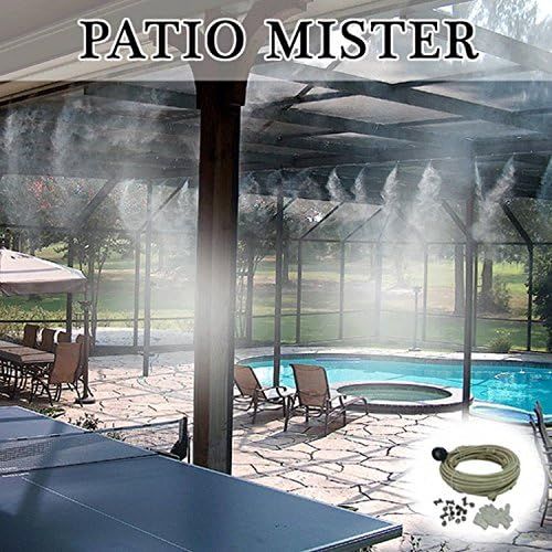  Mistcooling - Patio Misting Kit Assembly - Make Your own Misting System (36Ft-8 Nozzles)