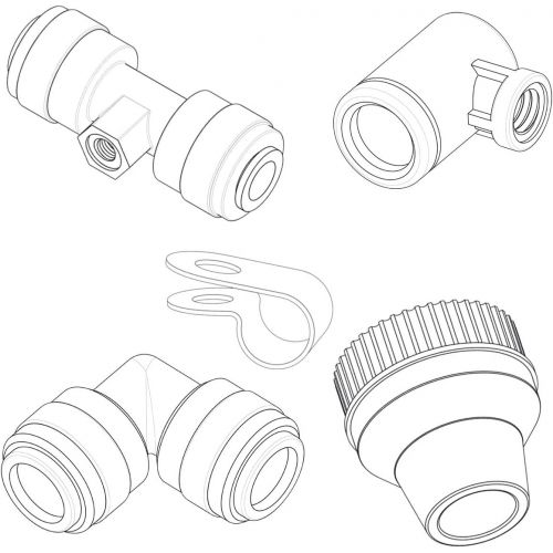  Mistcooling MISTCOOLING - Patio Misting Kit Assembly - Make your own Misting System - Easy to build and Install - 5 Minute Installation (48Ft -12 Nozzles)