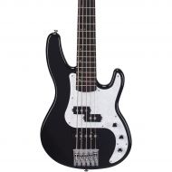 Mitchell TB505 5-String Traditional Bass Guitar Black