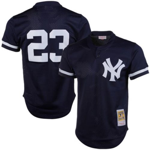  Mitchell & Ness Men's New York Yankees Don Mattingly Mitchell & Ness Navy 1995 Authentic Cooperstown Collection Mesh Batting Practice Jersey