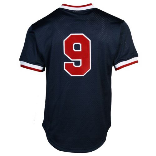  Mitchell & Ness Mitchell & Ness Ted Williams Boston Red Sox 1990 Authentic Cooperstown Collection Batting Practice Jersey - Navy Blue