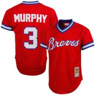 Mitchell & Ness Men's Atlanta Braves Dale Murphy Mitchell & Ness Red 1980 Authentic Cooperstown Collection Mesh Batting Practice Jersey