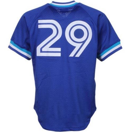  Mitchell & Ness Men's Toronto Blue Jays Joe Carter Mitchell & Ness Royal 1993 Authentic Cooperstown Collection Mesh Batting Practice Jersey