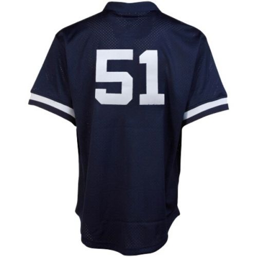  Mitchell & Ness Men's New York Yankees Bernie Williams Mitchell & Ness Navy Cooperstown Mesh Batting Practice Jersey