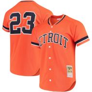 Mitchell & Ness Men's Detroit Tigers Kirk Gibson Mitchell & Ness Orange Fashion Cooperstown Collection Mesh Batting Practice Jersey