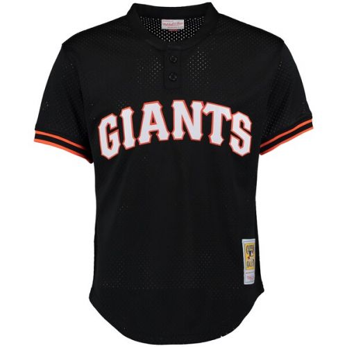  Mitchell & Ness Men's San Francisco Giants Matt Williams Mitchell & Ness Black Cooperstown Mesh Batting Practice Jersey