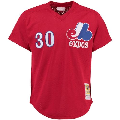  Mitchell & Ness Montreal Expos Tim Raines Mitchell & Ness Red Batting Practice Jersey