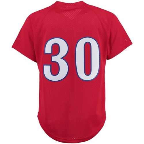  Mitchell & Ness Montreal Expos Tim Raines Mitchell & Ness Red Batting Practice Jersey