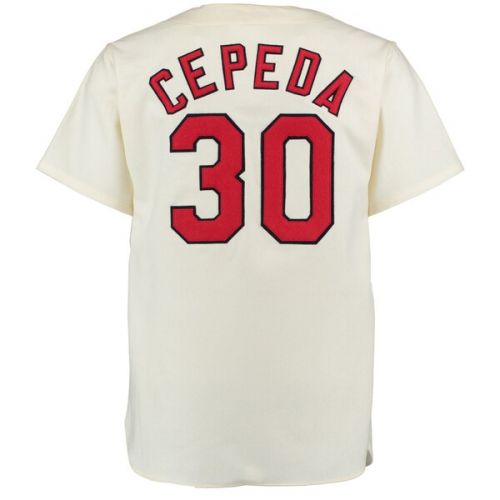  Mitchell & Ness Men's St. Louis Cardinals 1967 Orlando Cepeda Mitchell & Ness Cream Home Authentic Throwback Jersey