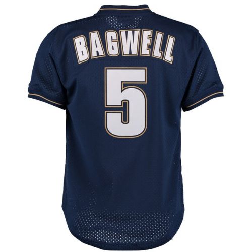  Mitchell & Ness Men's Houston Astros Jeff Bagwell Mitchell & Ness Navy Cooperstown 1997 Mesh Batting Practice Jersey