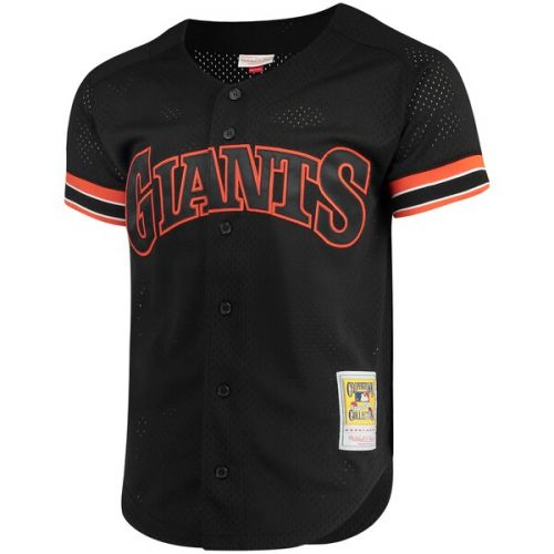  Mitchell & Ness Men's San Francisco Giants Matt Williams Mitchell & Ness Black Fashion Cooperstown Collection Mesh Batting Practice Jersey